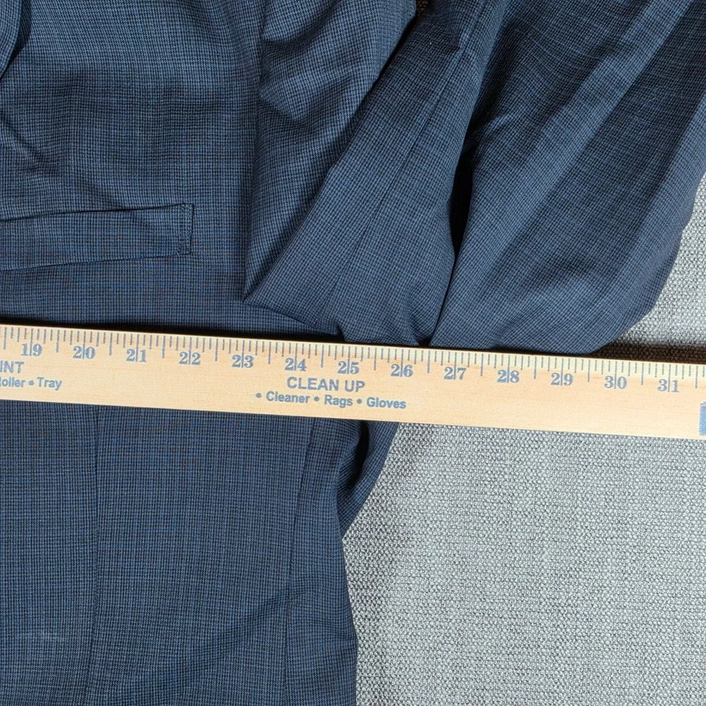 Jos. A. Bank Full Suit Mens 52R Blue Traveler's Collection Tailored 100% Wool